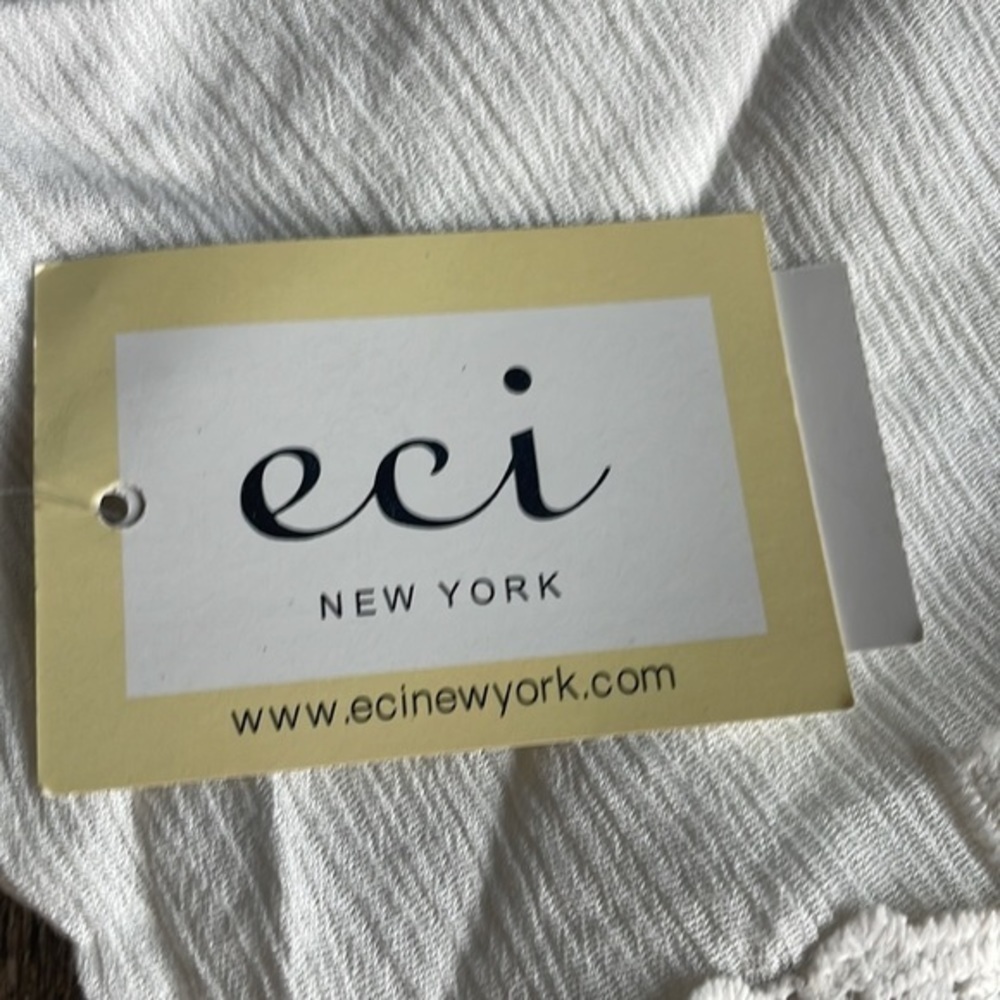 NWT ECI dress lace large ivory lace dress - Picture 9 of 11